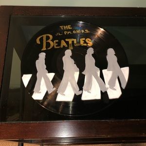 😺Hand-Painted Vinyl Record😺